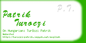 patrik turoczi business card