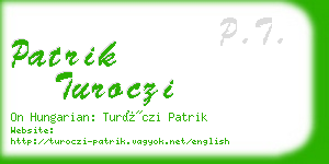 patrik turoczi business card